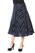 Liv Skirt - Denim Chevron